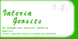 valeria geosits business card